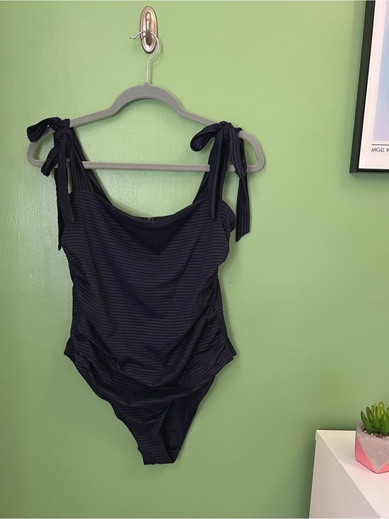 H&M Other - H&M Navy Blue Tie Shoulder One-piece swimsuit Large